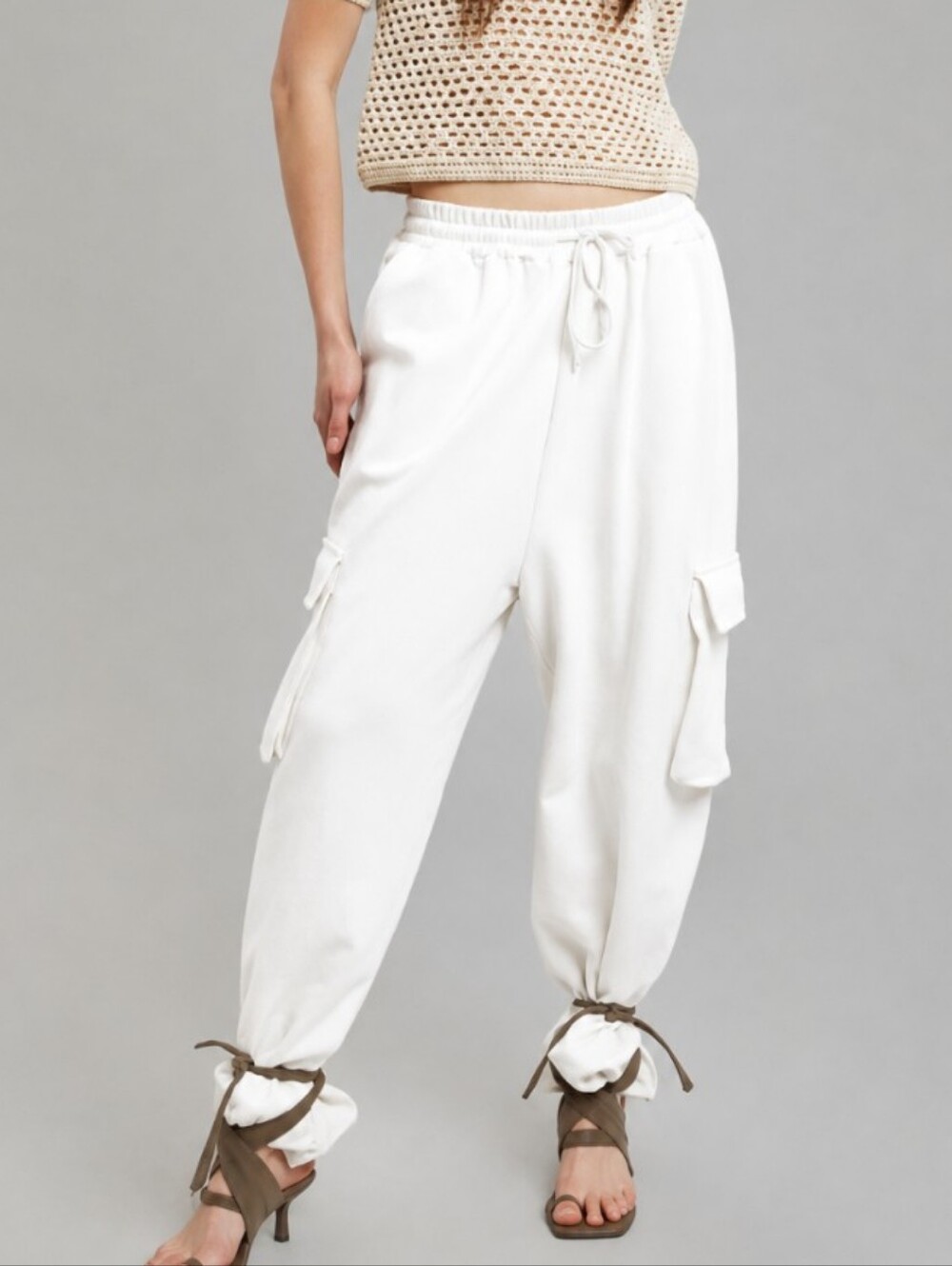 The Frankie Shop Oversized Cargo Sweatpants Jogger XS/S